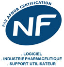 Deca, Lug, et logiform, nos logiciels industie et qualité Félix Informatique sont certifiés NF Logiciel, industrie pharmaceutique et support utilisateur